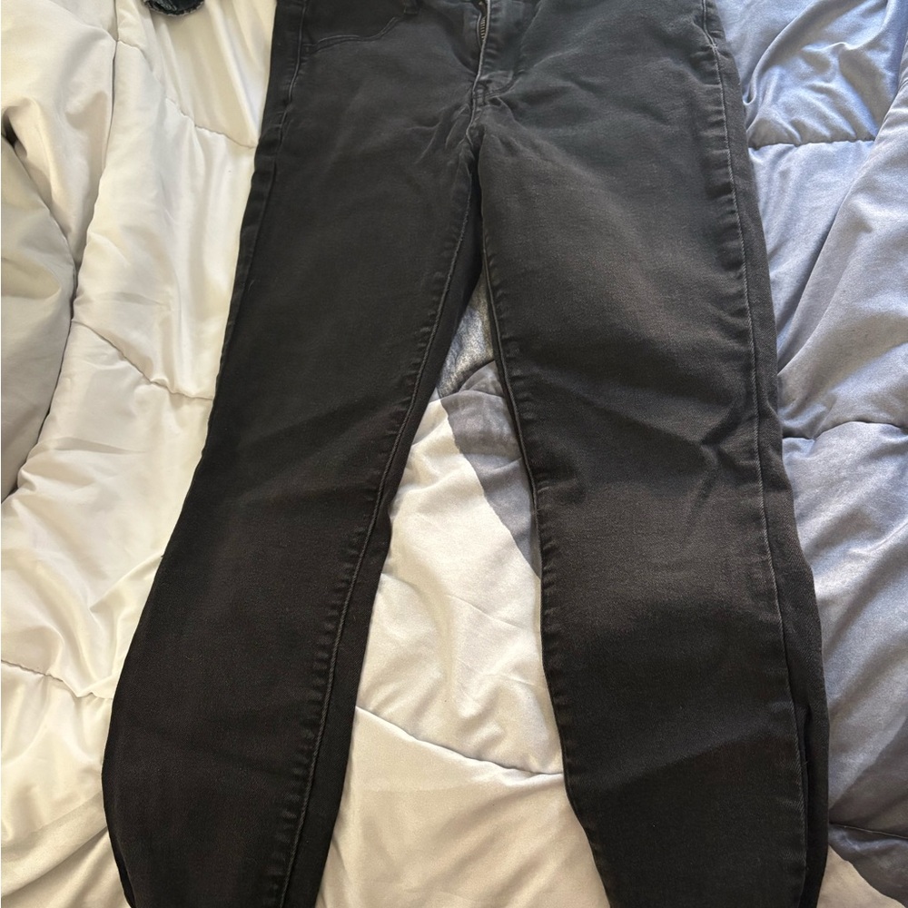 High Waisted Black Women's Denim Skinny Jeans